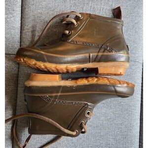 BOGS Charlot Women 6 Rubber Waterproof Snow Duck Rain Ankle Boot Insulated Brown